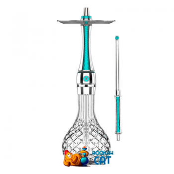 Заказать кальян Maxx Royal Sealight (Макс Роял Бирюзовый Серебряный) онлайн с доставкой по всей России - фото 1